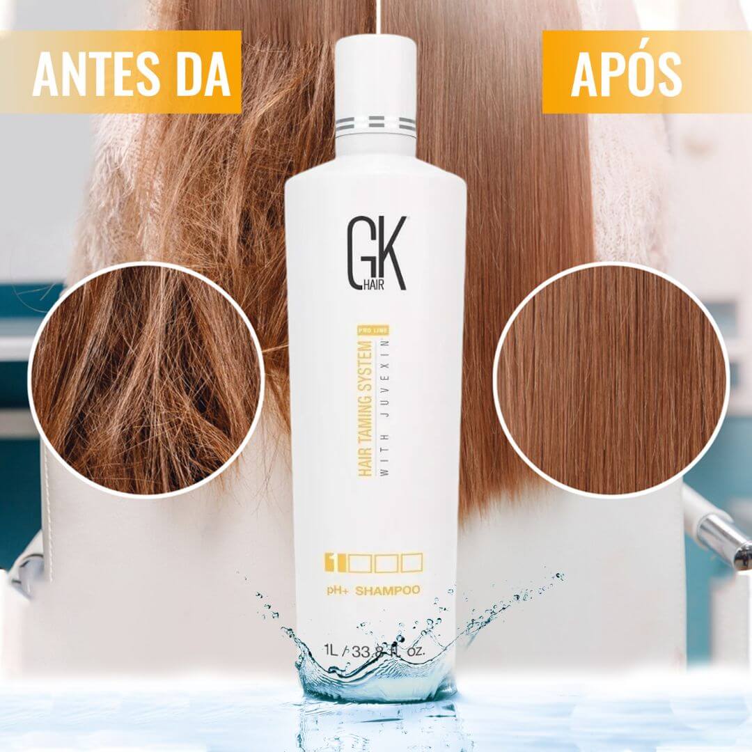 Shampoo Antirresíduo Clarificante GK Hair pH+ 1L