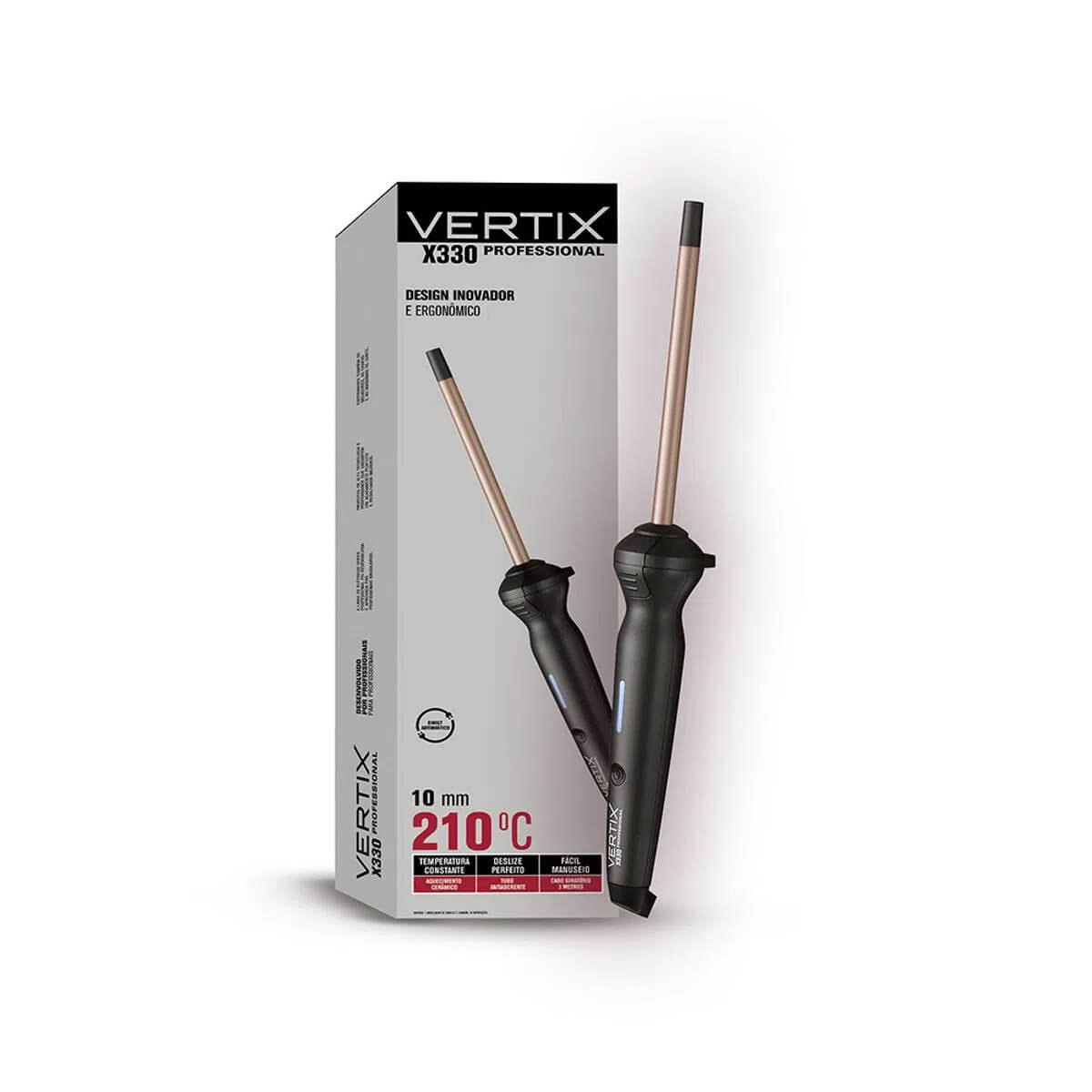 Modelador de Cachos Profissional X330 10mm X 130mm Vertix