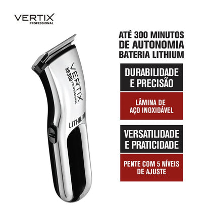 Máquina de Acabamento Profissional Lithium X8300 Vertix