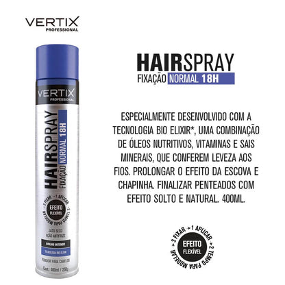 Hair Spray Normal 400ml Ref 2182 Vertix