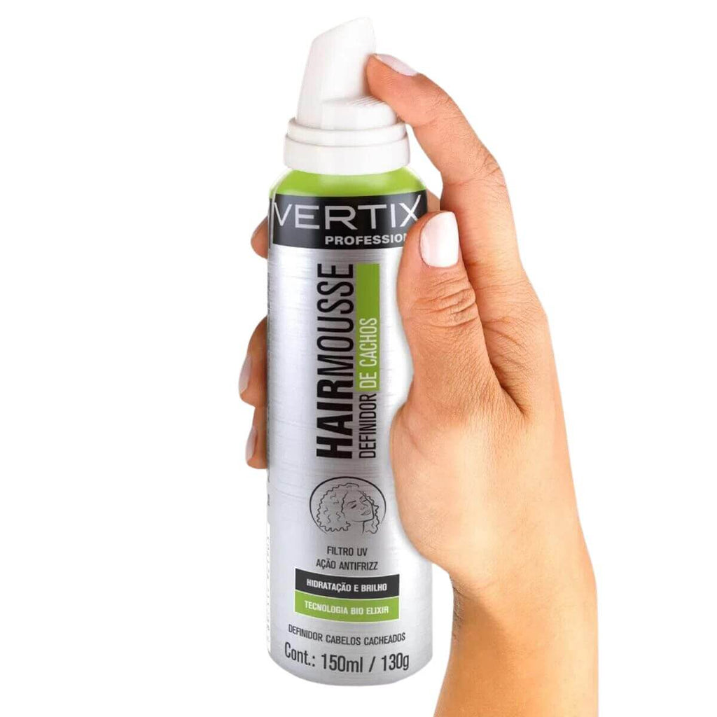 Mousse Definidor de Cachos Vertix 150ml – Definição e Proteção UV