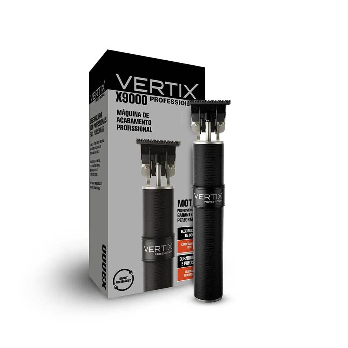 Máquina de Acabamento Vertix X9000 USB Bivolt – Precisão com Grip Silicone