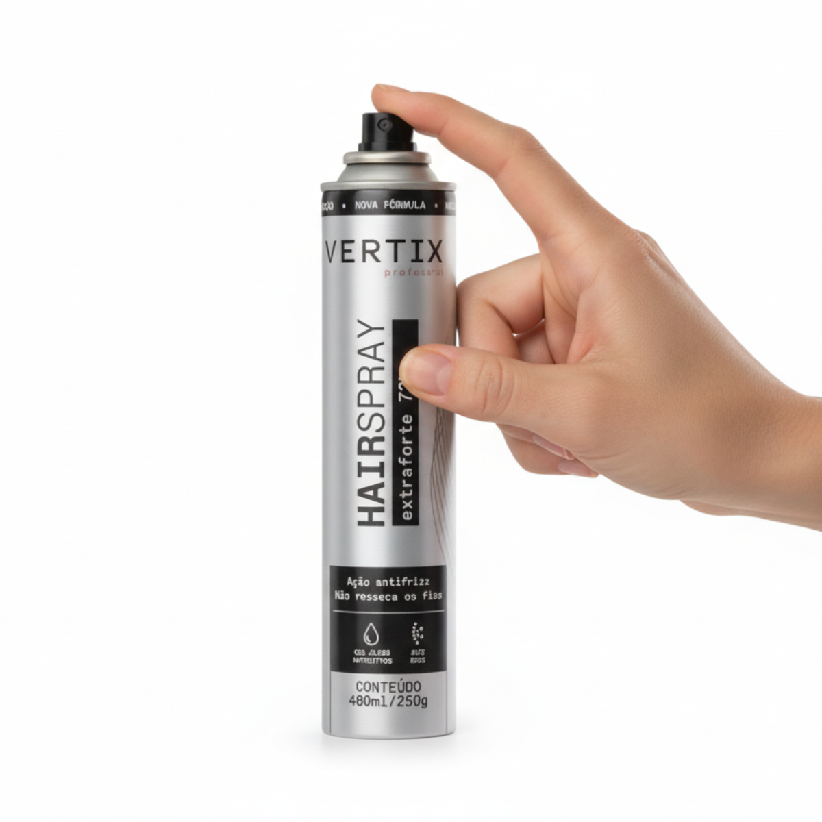 Hair Spray Vertix Extra Forte 400ml – Fixação 72h e Máxima Estruturação