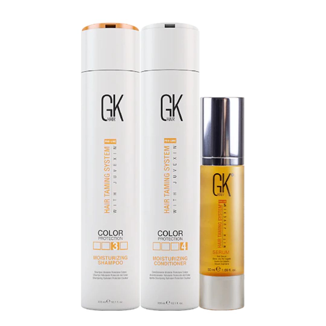 Kit GK Hair Intense Moisture Pack - Shampoo 300ml + Condicionador 300ml + Sérum 50ml