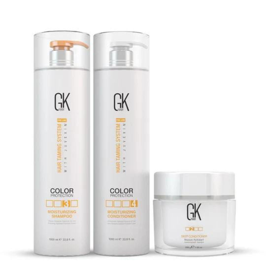 Kit GK Hair Jumbo Care Pack - Shampoo 1L + Condicionador 1L + Máscara 200g