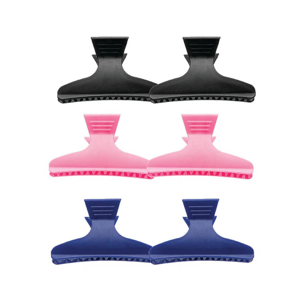 Piranha de Cabelo Vertix 80mm – Kit com 6 Unidades (Cores Sortidas)