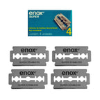 Lâmina de Barbear Duplo Fio Enox Super Inox - 4 Unidades
