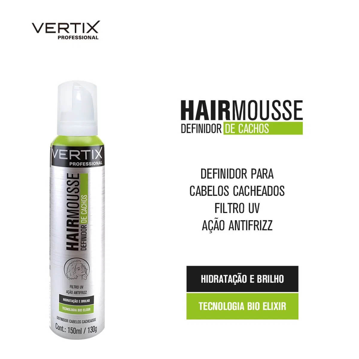 Mousse Definidor de Cachos 150ml Ref 2190 Vertix