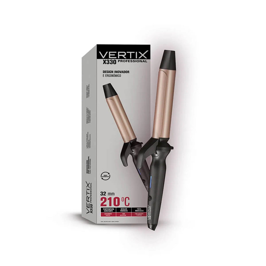 Modelador de Cachos Vertix Profissional X330 32mm Bivolt – Cachos Largos e Naturais