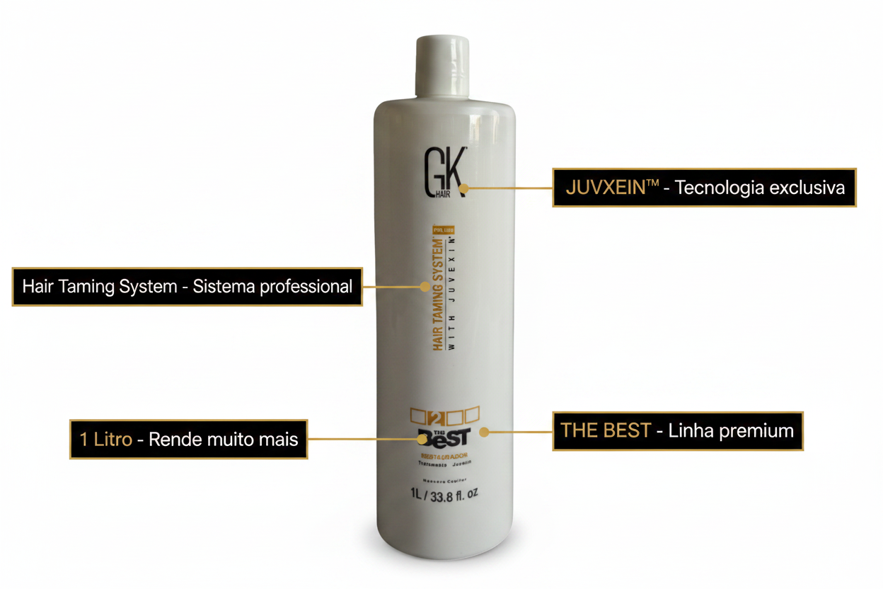 Escova Progressiva GK Hair The Best Keratin - 1 Litro