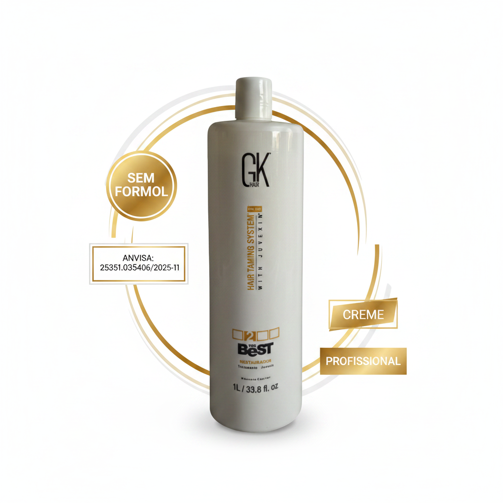 Escova Progressiva sem formol gk hairthe best Lediro.com.br